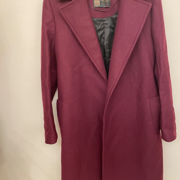 Zara Plum Coat XS - Picture 2 of 3